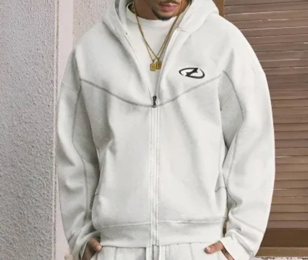 Pull complet ( sweat-shirt cardigan avec capuche pour homme )